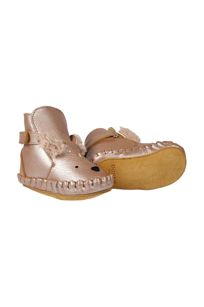Donsje buty niemowlęce skórzane Smikki Booties Deer pomarańczowy 1042601