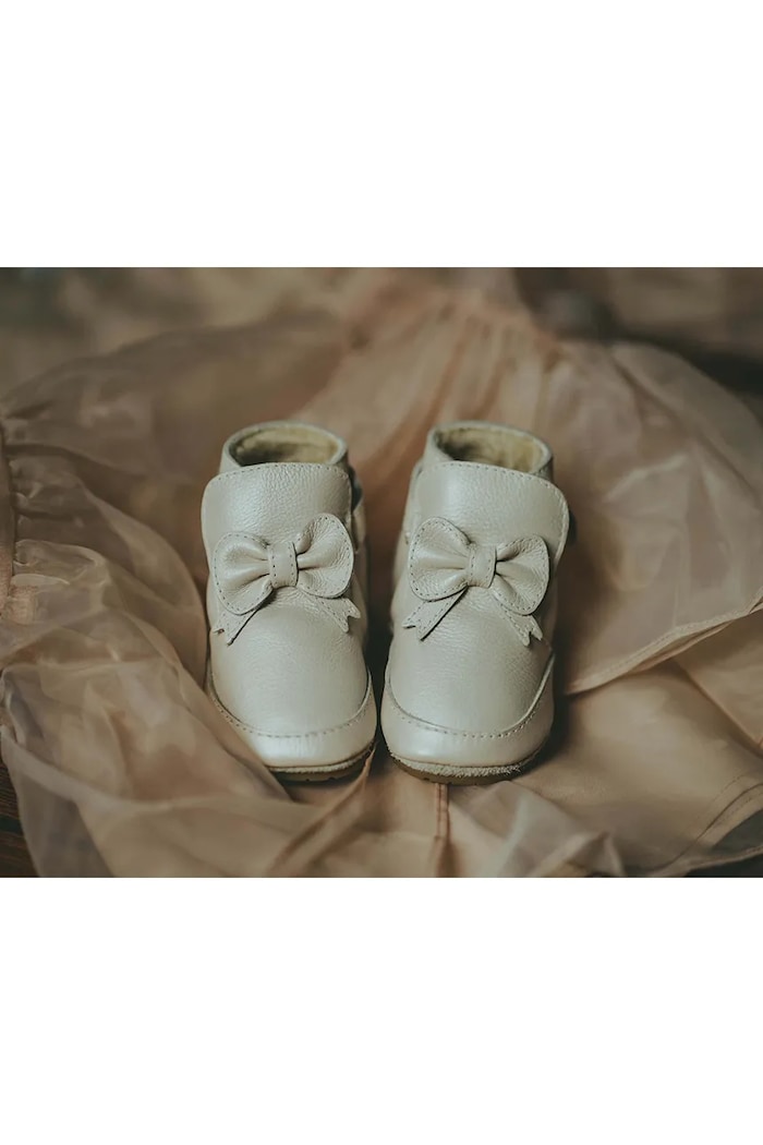 Donsje buty niemowlęce skórzane Cubow Booties 1035800 biały