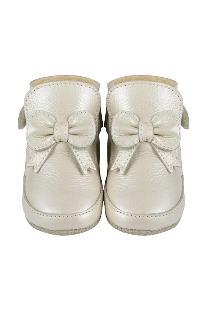 Donsje buty niemowlęce skórzane Cubow Booties 1035800 biały AW26