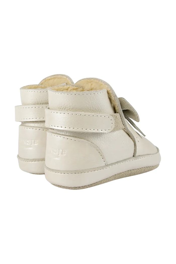 Dziewczynka Donsje buty niemowlęce skórzane Cubow Booties 1035800 biały
