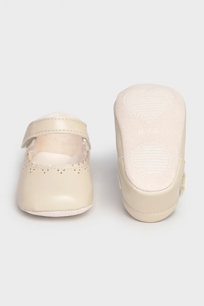 Девочка Mayoral Newborn Балетки для младенцев 9161.2N.Newborn.9BY2 белый