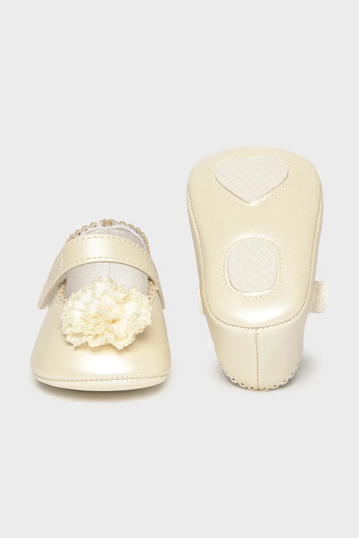 Девочка Mayoral Newborn Балетки для младенцев 9159.2K.Newborn.9BY2 бежевый