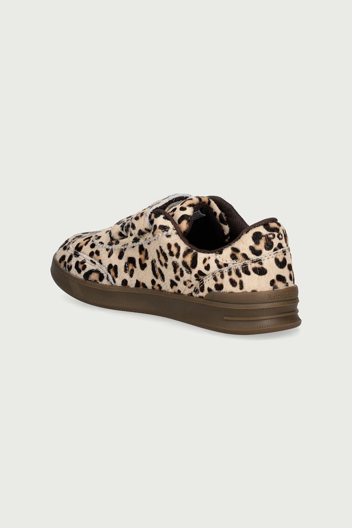 Fete Polo Ralph Lauren HOLLIS EZ sneakers pentru copii din piele RL05864202 bej