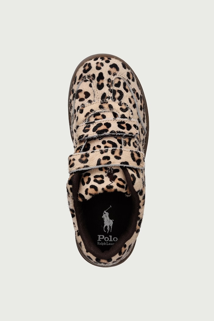 HOLLIS EZ sneakers pentru copii din piele Polo Ralph Lauren RL05864202 bej