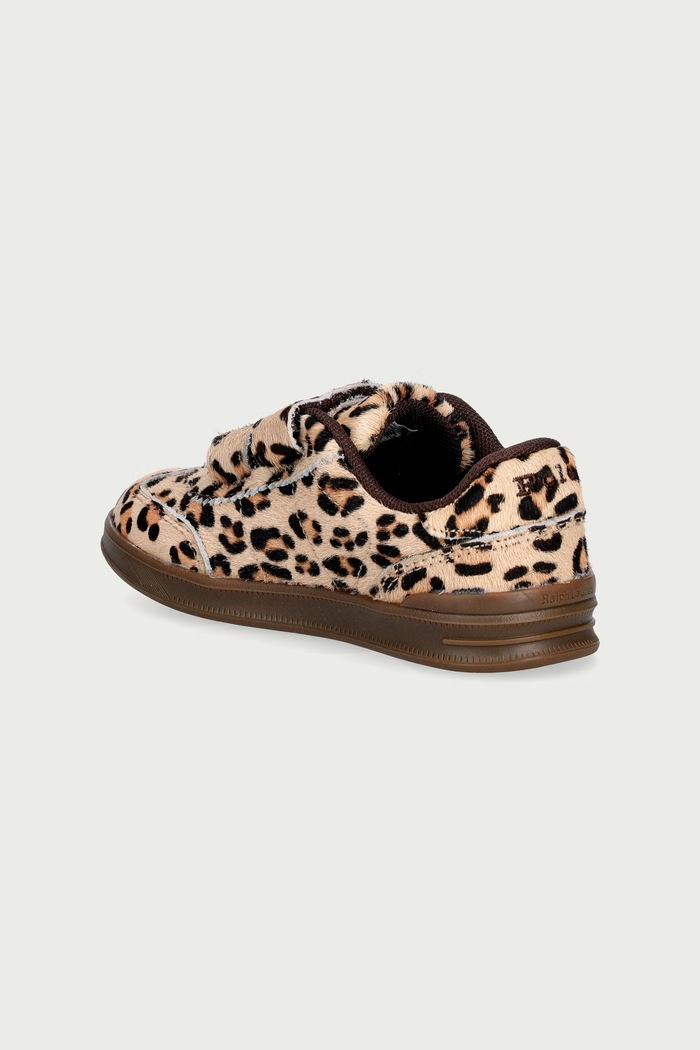 Κοριτσίστικα Polo Ralph Lauren HOLLIS EZ sneakers παιδικά δερμάτινα RL05863202 μπεζ