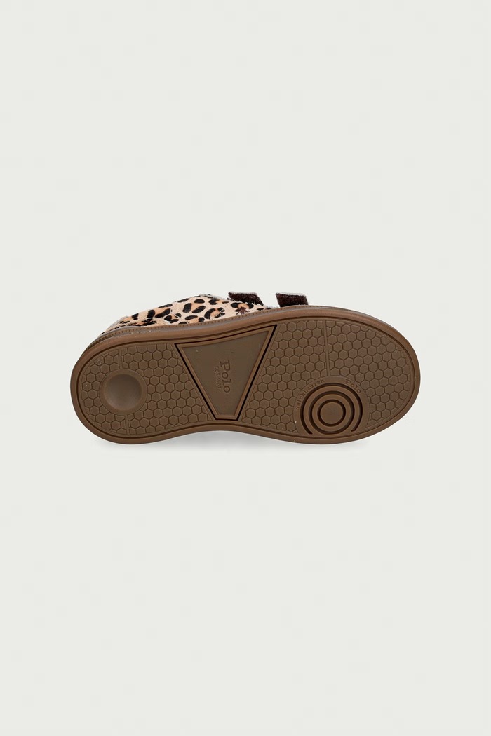 HOLLIS EZ sneakers παιδικά δερμάτινα Polo Ralph Lauren μπεζ RL05863202