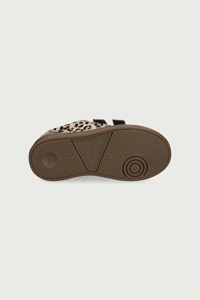 HOLLIS EZ sneakers pentru copii din piele Polo Ralph Lauren bej RL05863202