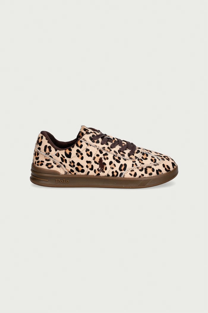 Polo Ralph Lauren HOLLIS sneakers παιδικά δερμάτινα RL05861202 μπεζ AW26