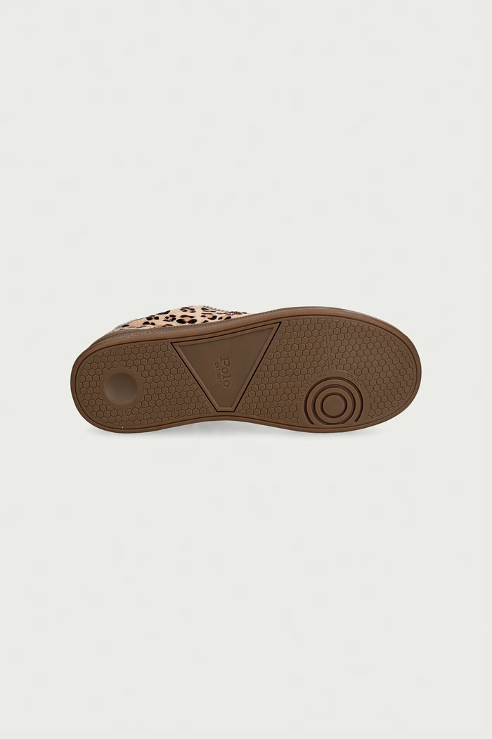 HOLLIS sneakers παιδικά δερμάτινα Polo Ralph Lauren μπεζ RL05861202
