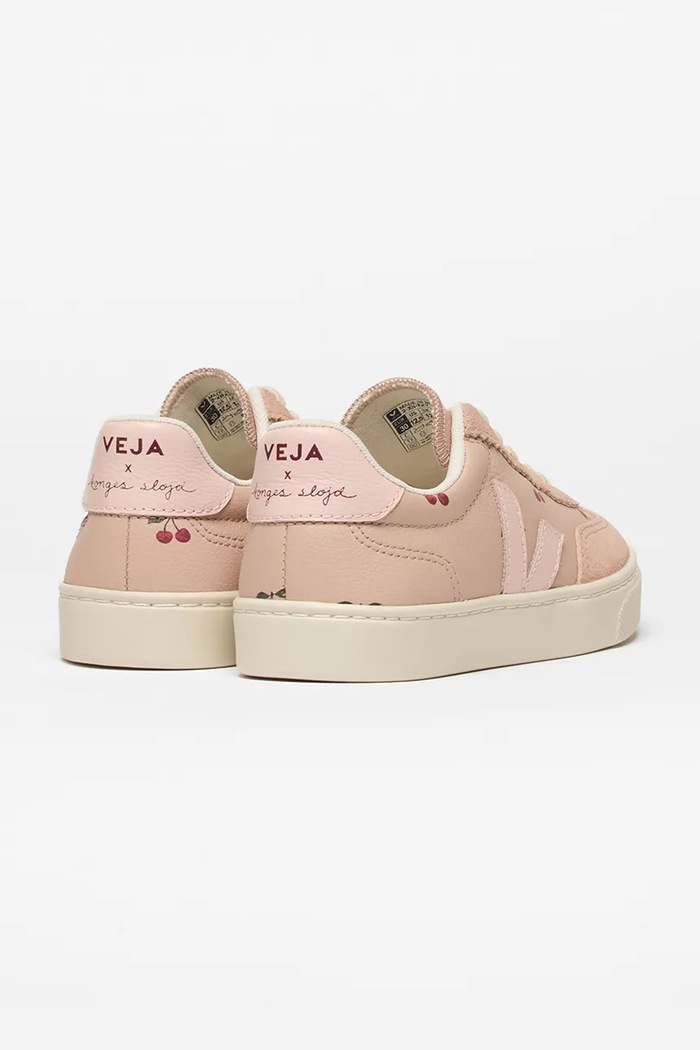 Κοριτσίστικα Veja VEJA X KONGES SLOJD sneakers παιδικά δερμάτινα BV0222353C.28.35 ροζ