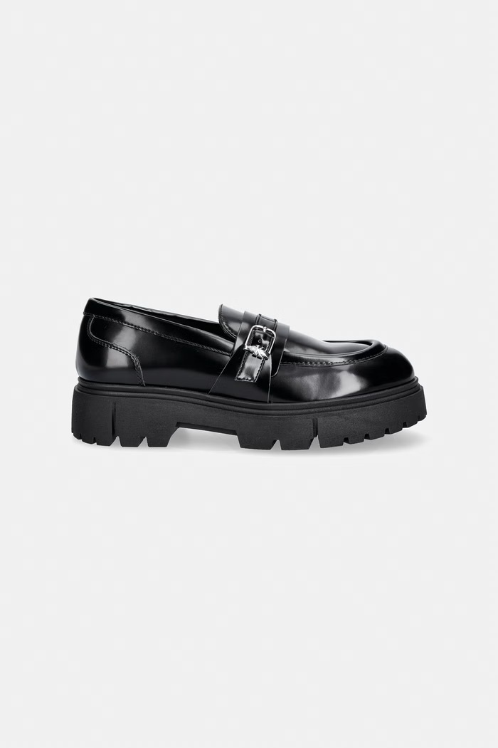 Calvin Klein mokasyny dziecięce V4A4.83429.35.39 czarny AW26