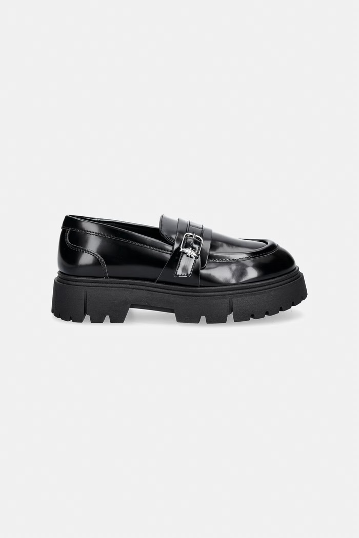 Calvin Klein mokasyny dziecięce V4A4.83429.30.34 czarny AW26