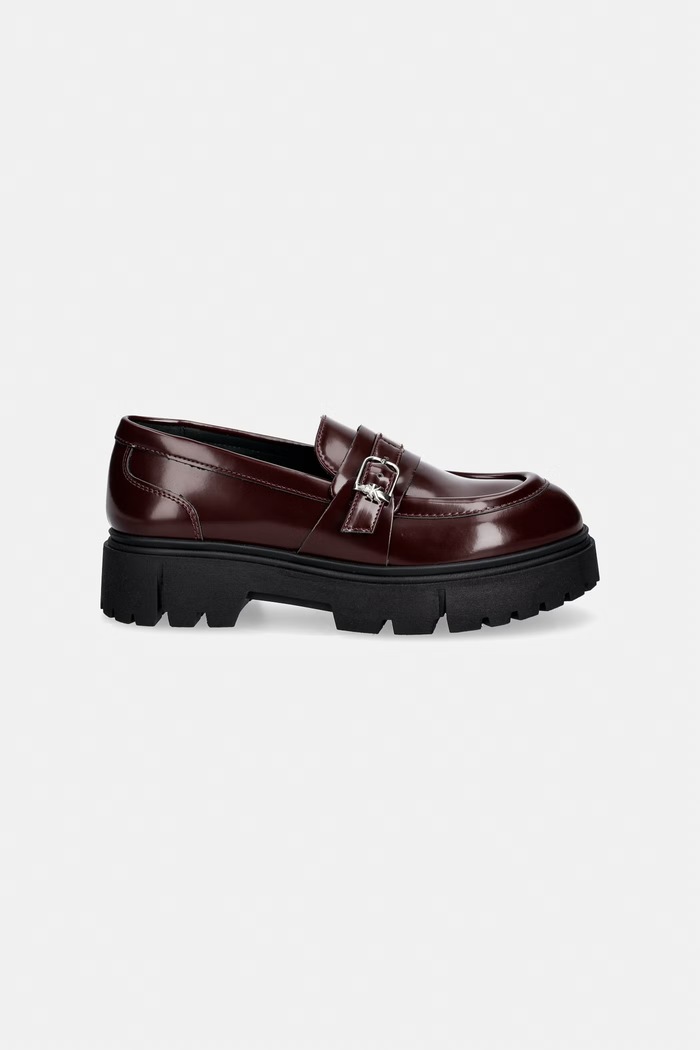 Calvin Klein mokasyny dziecięce V4A4.83429 bordowy AW26
