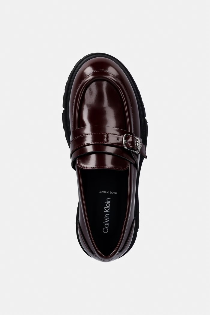 Calvin Klein mokasyny dziecięce bordowy V4A4.83429