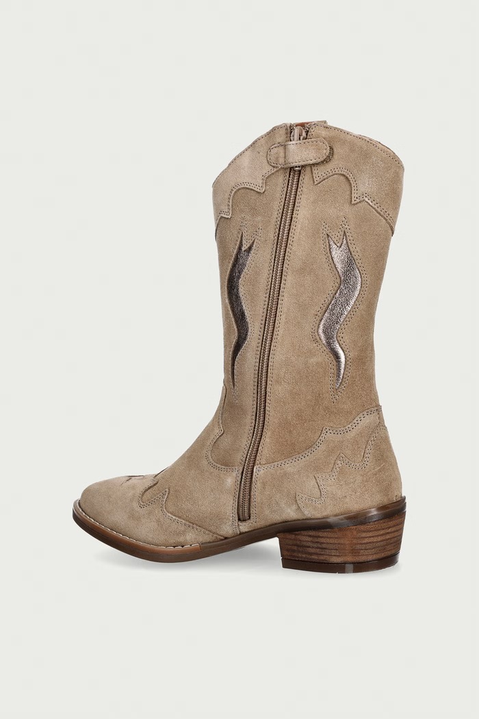 Dziewczynka Tommy Hilfiger kowbojki dziecięce zamszowe T3A6.35194.35.39 beżowy