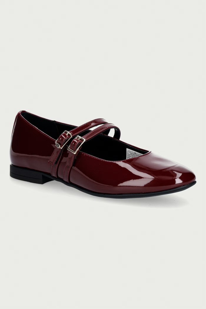 Tommy Hilfiger baleriny dziecięce bordowy T3A3.35131.35.39