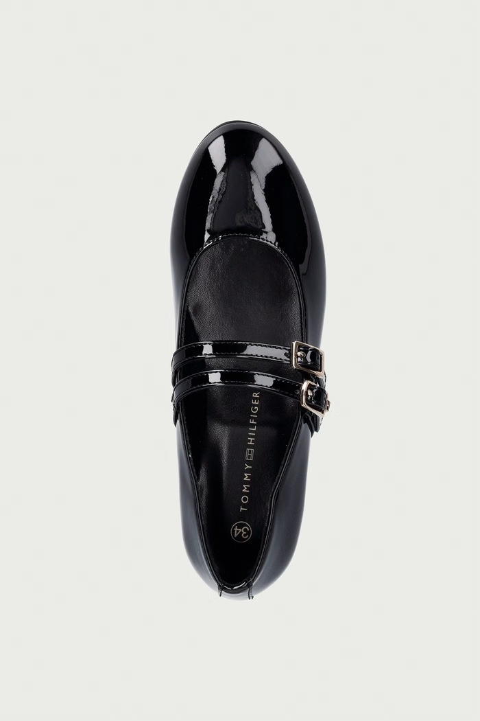 Tommy Hilfiger baleriny dziecięce czarny T3A3.35131.30.34