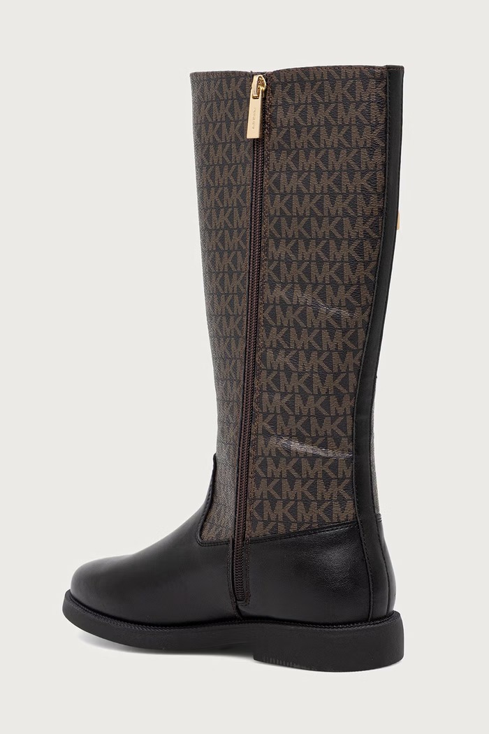 Dziewczynka Michael Kors Kozaki na płaskim obcasie dziecięce ABIGAIL BUCKLE MK05030210 brązowy