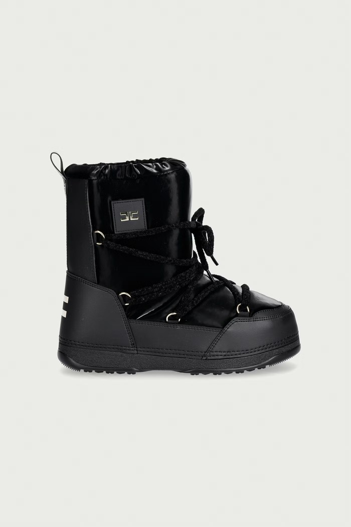 Elisabetta Franchi śniegowce dziecięce F4A6.E0750 czarny AW26