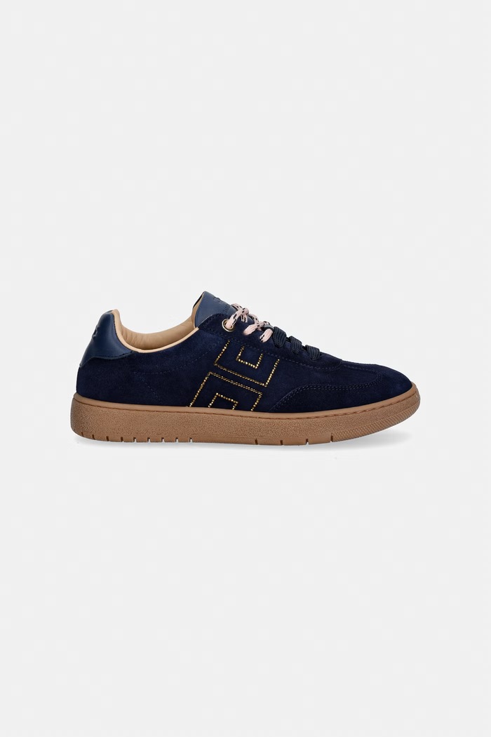 Elisabetta Franchi sneakersy dziecięce zamszowe F4A9.E0665 granatowy AW26