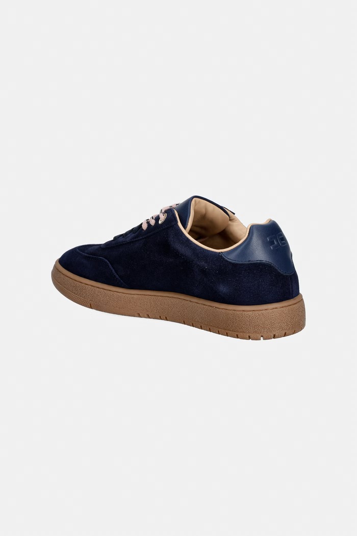 Dziewczynka Elisabetta Franchi sneakersy dziecięce zamszowe F4A9.E0665 granatowy