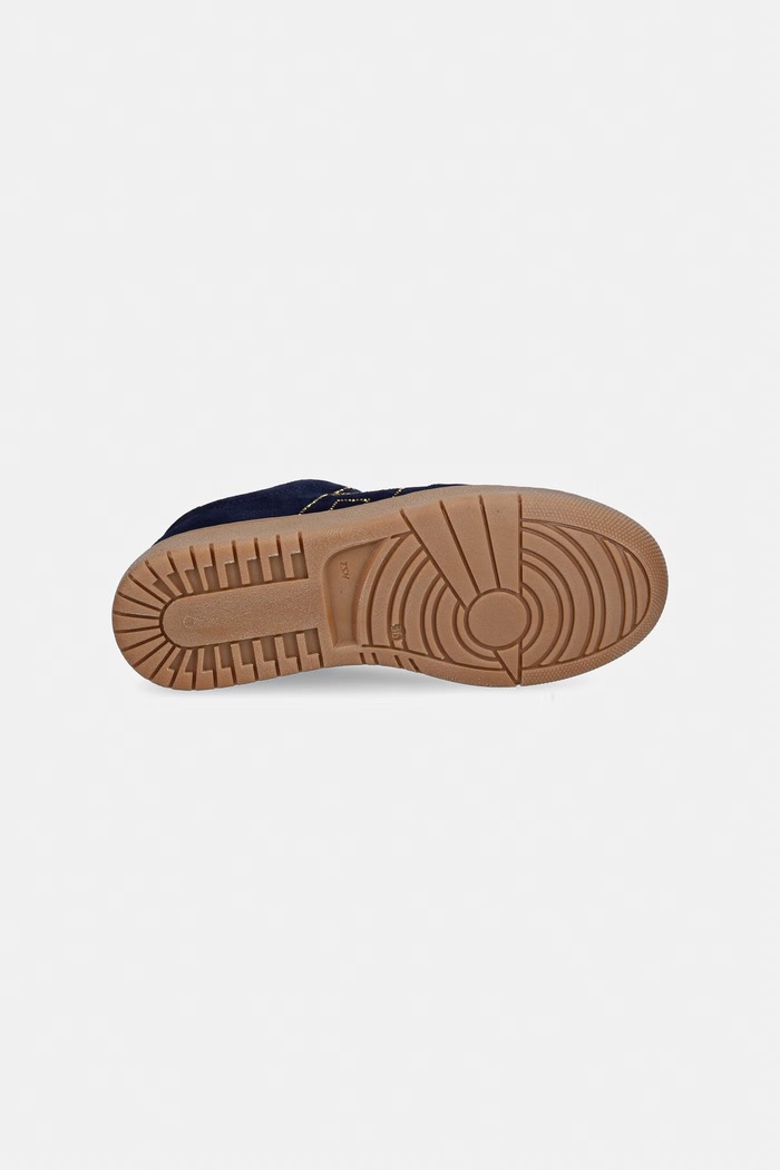 Elisabetta Franchi sneakersy dziecięce zamszowe F4A9.E0665 granatowy