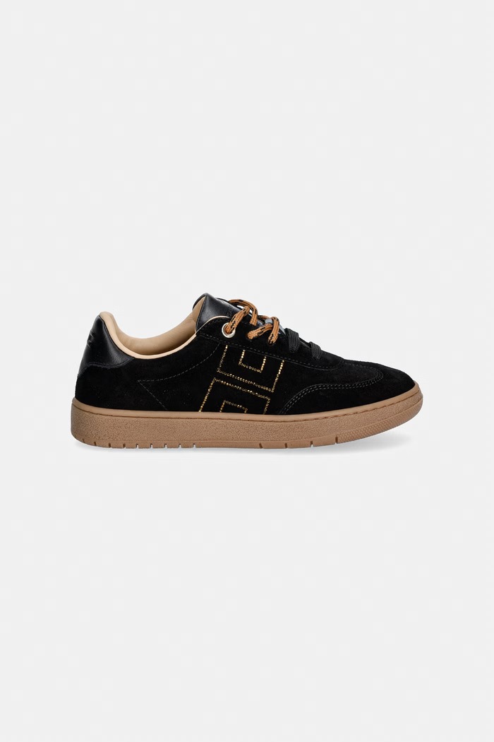 Elisabetta Franchi sneakersy dziecięce zamszowe F4A9.E0665 czarny AW26