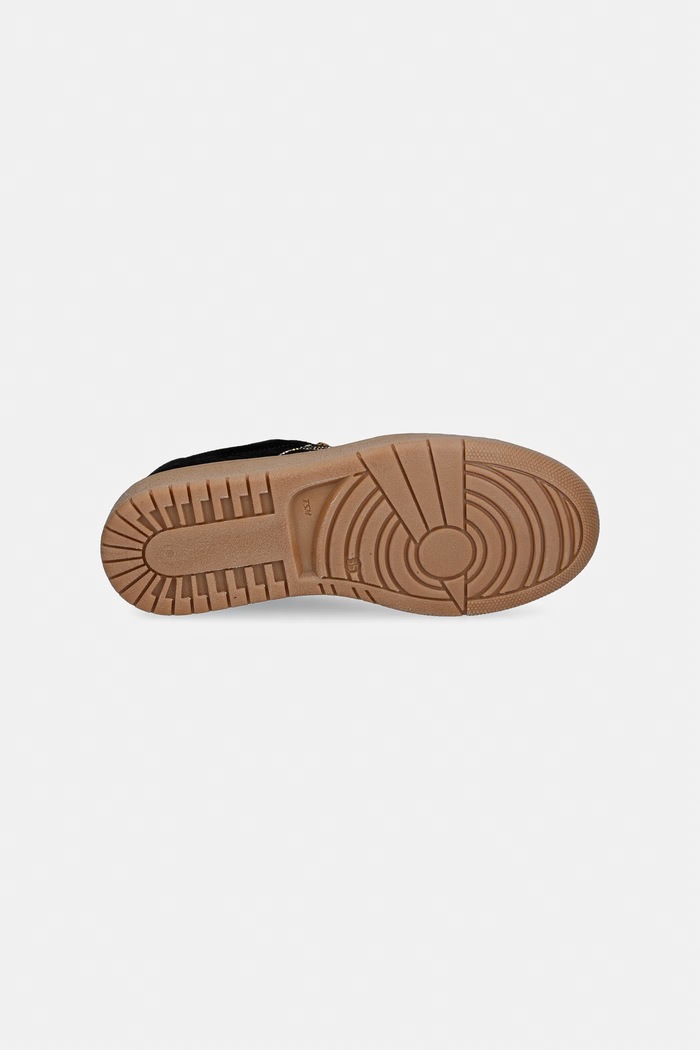 Elisabetta Franchi sneakersy dziecięce zamszowe F4A9.E0665 czarny