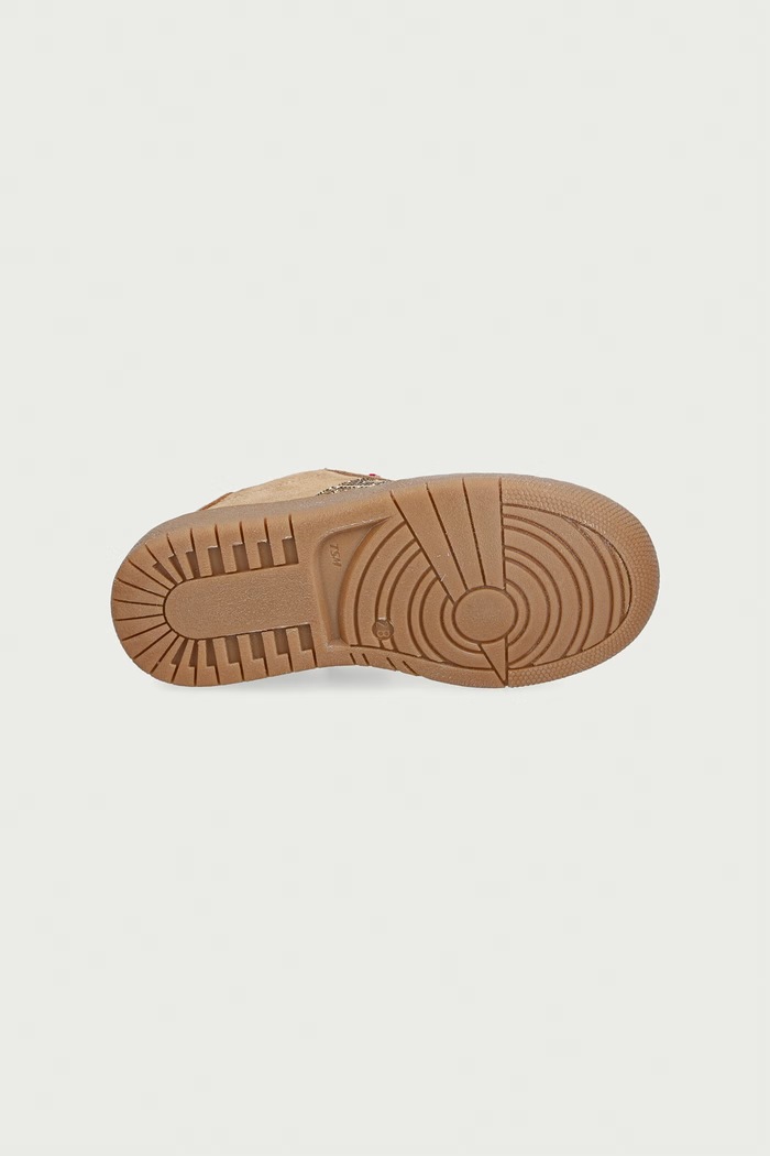 Elisabetta Franchi sneakersy dziecięce zamszowe F1A9.E0655 brązowy