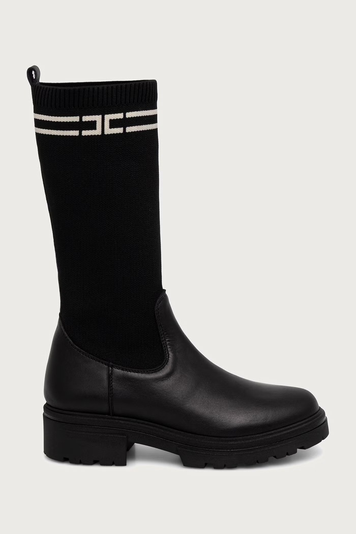 Elisabetta Franchi botki dziecięce F4A6.E0731 czarny AW26