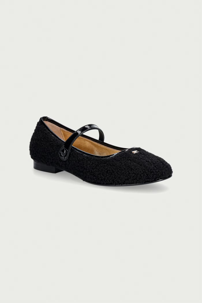 Elisabetta Franchi baleriny damskie czarny F4A3.E0627