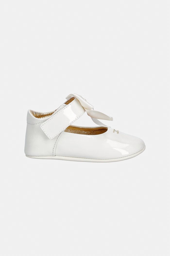 Elisabetta Franchi baleriny niemowlęce skórzane F0A3.E0610 beżowy AW26