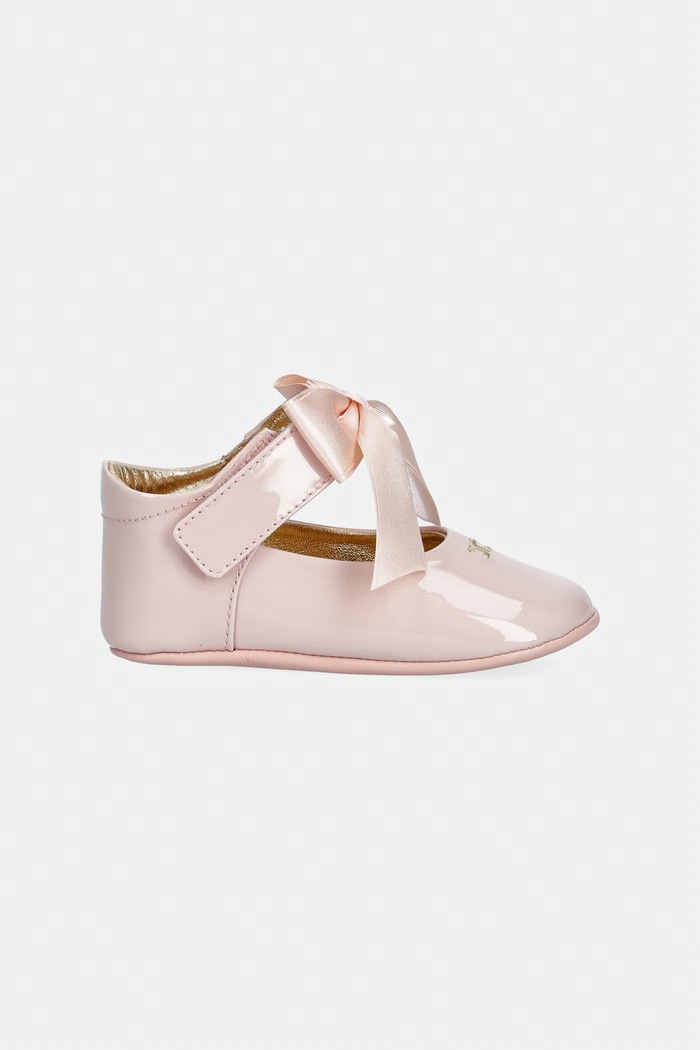 Elisabetta Franchi baleriny niemowlęce skórzane F0A3.E0610 różowy AW26