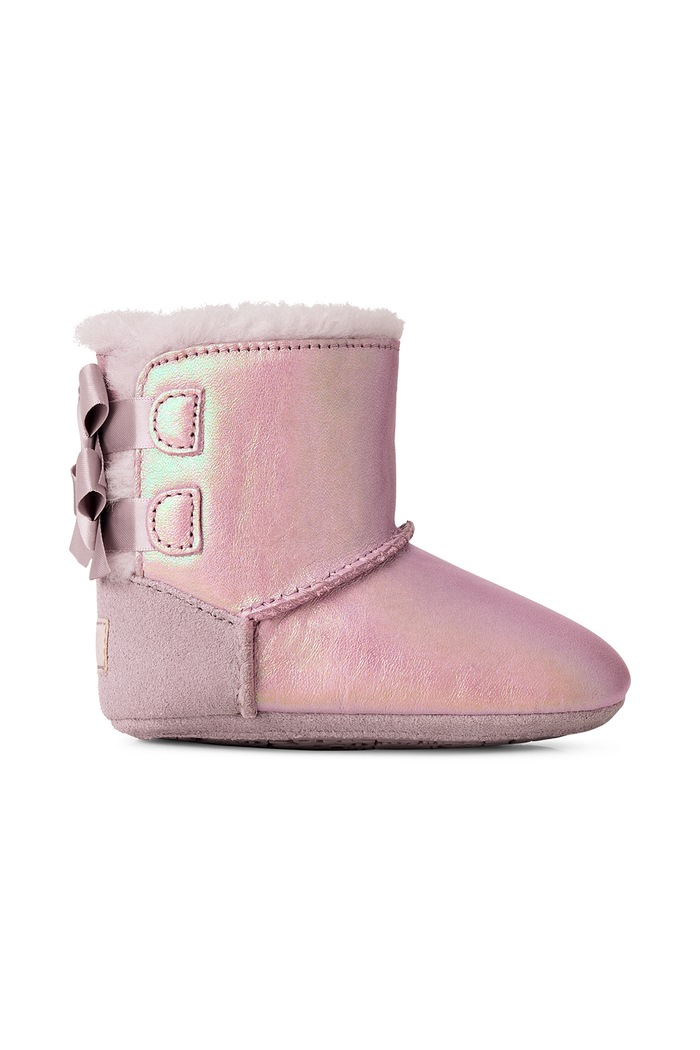 UGG Śniegowce niemowlęce zamszowe BABY BAILEY BOW FROSTED multicolor 1184370I