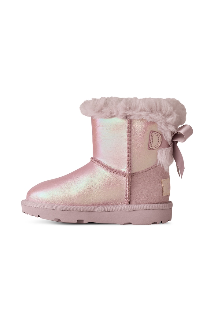 Śniegowce dziecięce skórzane MINBAILEY BOW IFROSTED UGG 1184350T multicolor