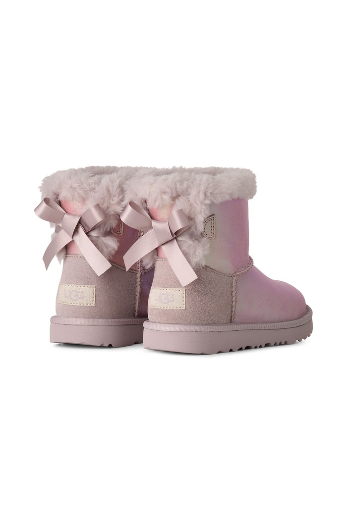 Dziewczynka UGG Sneakersy dziecięce skórzane MINBAILEY BOW IFROSTED 1184350K multicolor