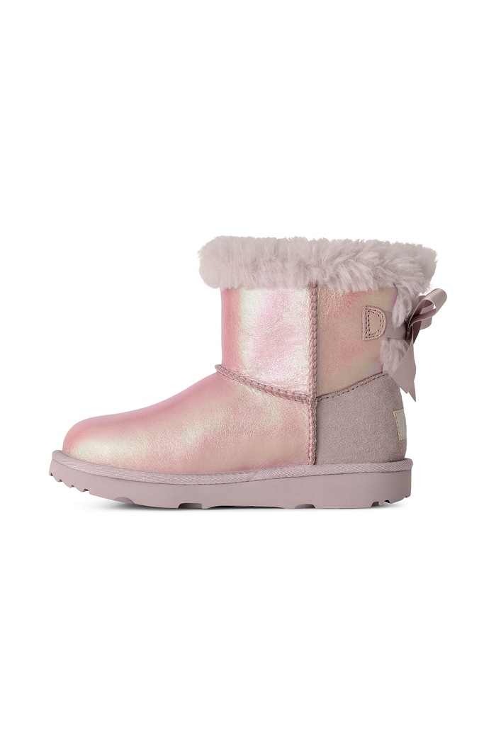Sneakersy dziecięce skórzane MINBAILEY BOW IFROSTED UGG 1184350K multicolor