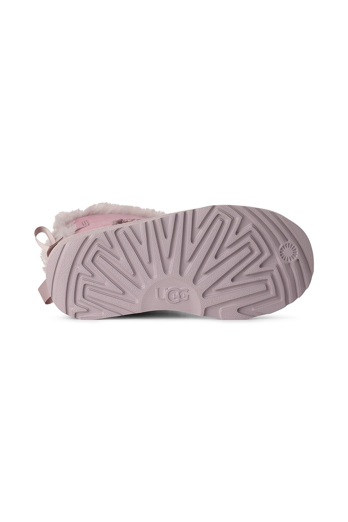 UGG Sneakersy dziecięce skórzane MINBAILEY BOW IFROSTED 1184350K