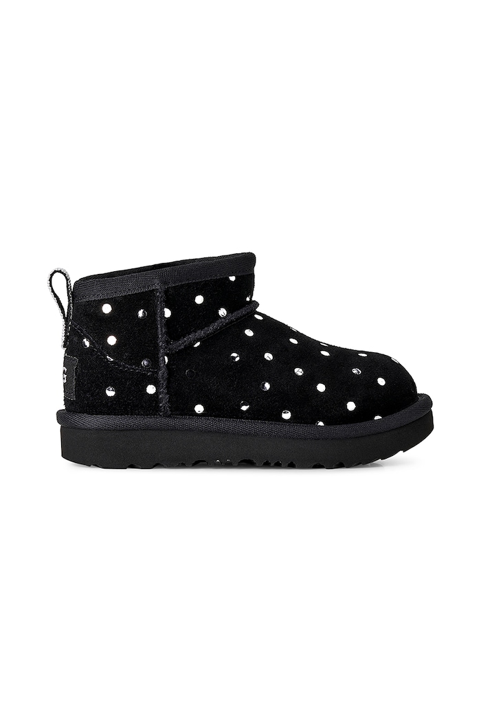 UGG Sneakersy dziecięce zamszowe CLASSIC ULTRA MINSHINY DOTS czarny 1180422T