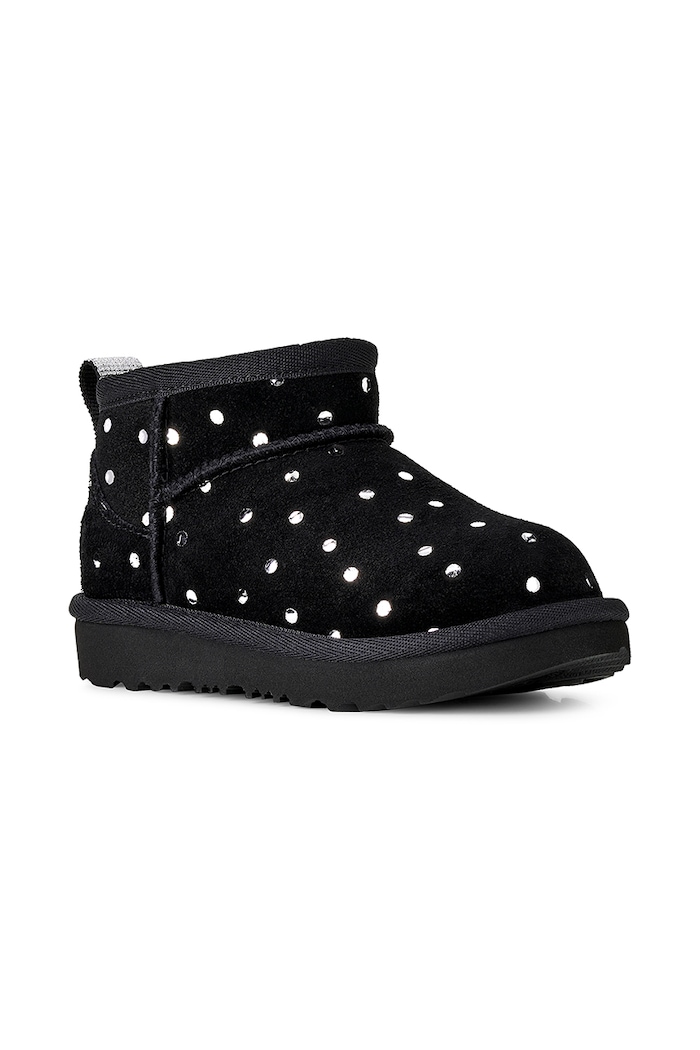 UGG Sneakersy dziecięce zamszowe CLASSIC ULTRA MINSHINY DOTS 1180422T czarny AW26