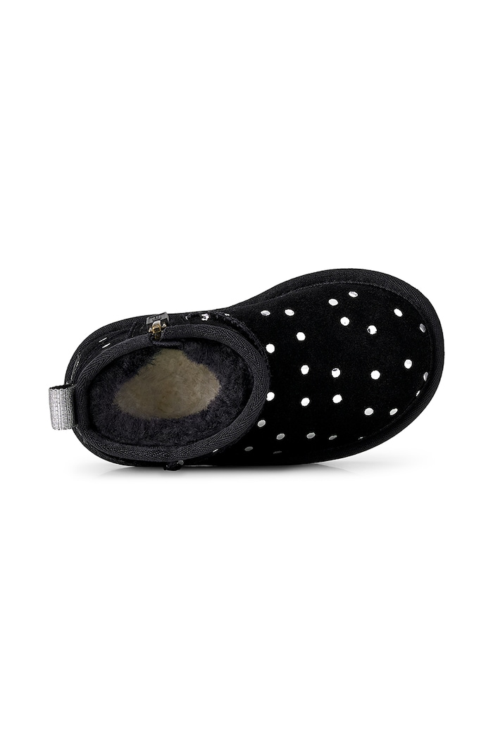 Sneakersy dziecięce zamszowe CLASSIC ULTRA MINSHINY DOTS UGG czarny 1180422T