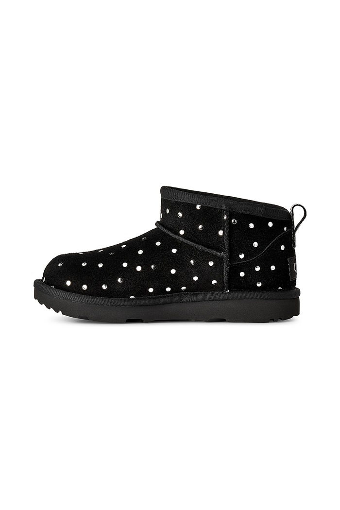 Śniegowce dziecięce zamszowe CLASSIC ULTRA MINSHINY DOTS UGG 1180422K czarny