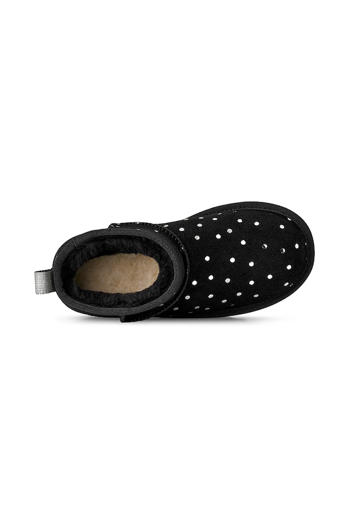 Śniegowce dziecięce zamszowe CLASSIC ULTRA MINSHINY DOTS UGG czarny 1180422K