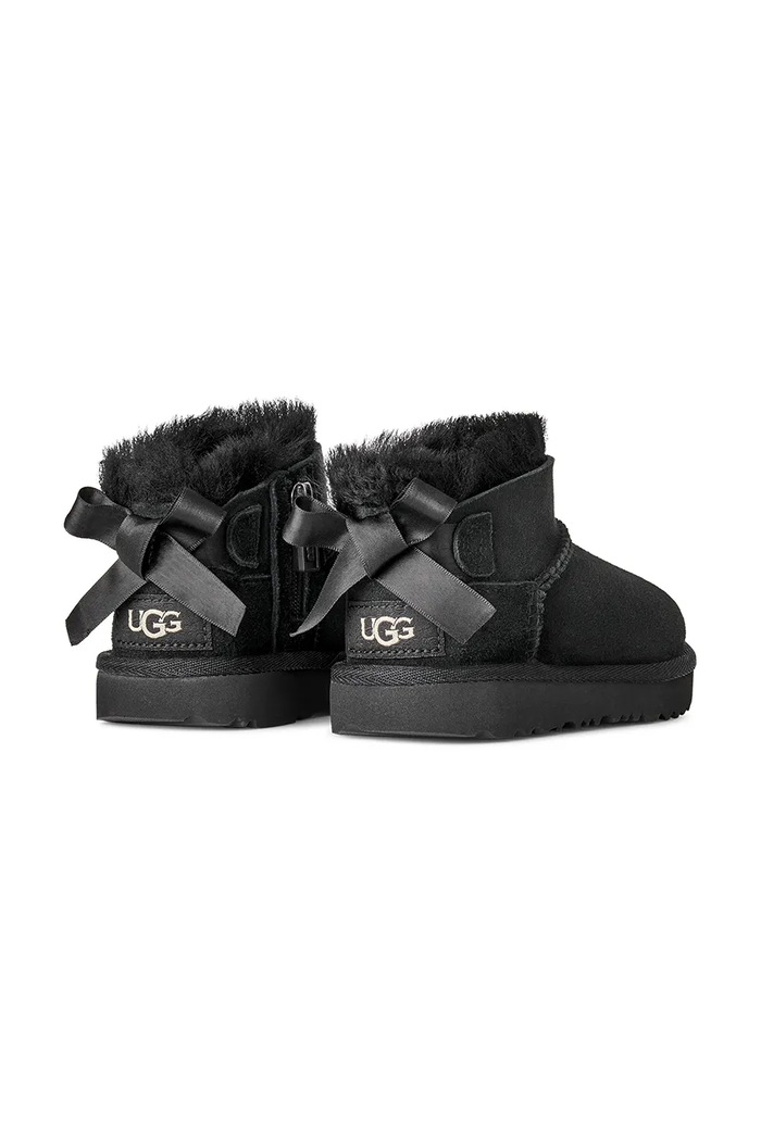 Dievča UGG Snehule detské semišové ULTRA MINBAILEY BOW 1185920T čierna