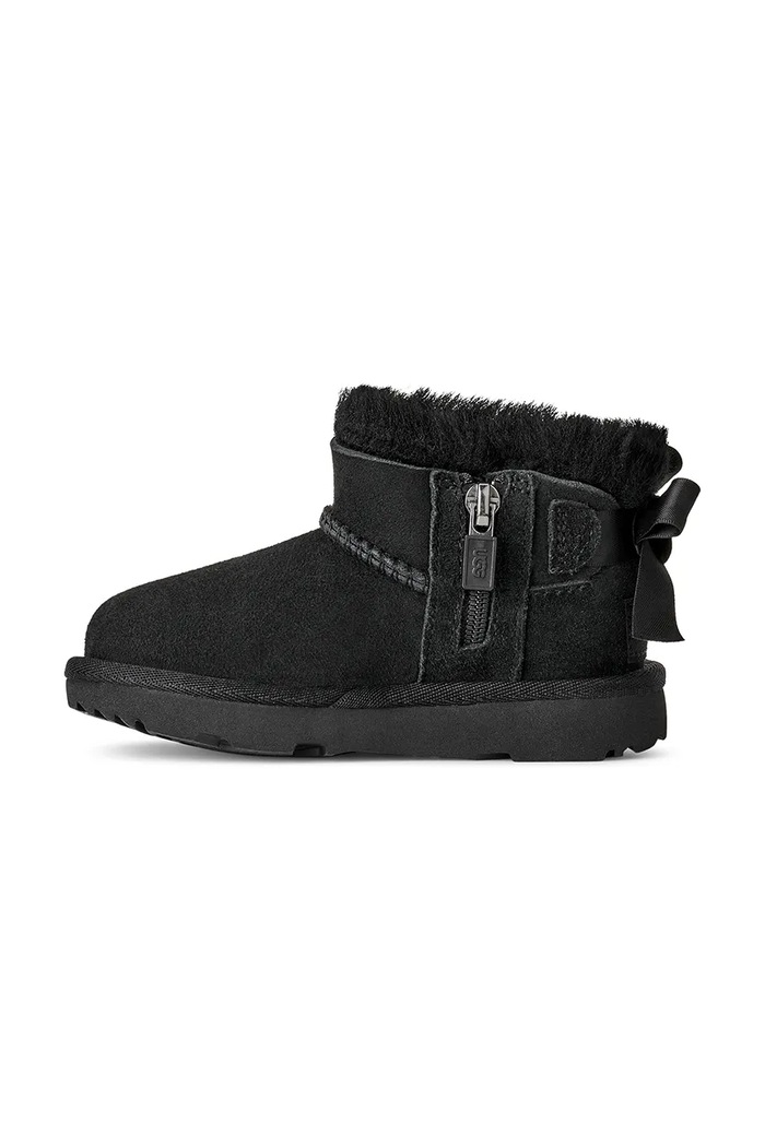 Snehule detské semišové ULTRA MINBAILEY BOW UGG 1185920T čierna