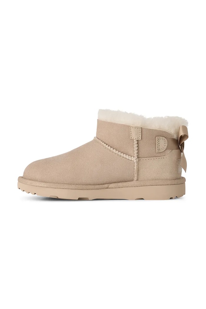 Snehule detské semišové ULTRA MINBAILEY BOW UGG 1185920K béžová