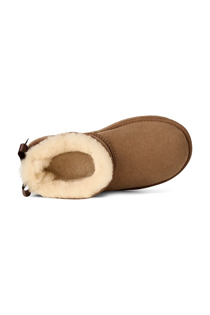 Snehule detské semišové ULTRA MINBAILEY BOW UGG hnedá 1185920K