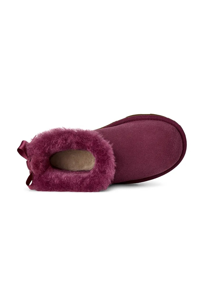 Śniegowce dziecięce zamszowe ULTRA MINBAILEY BOW UGG bordowy 1185920K