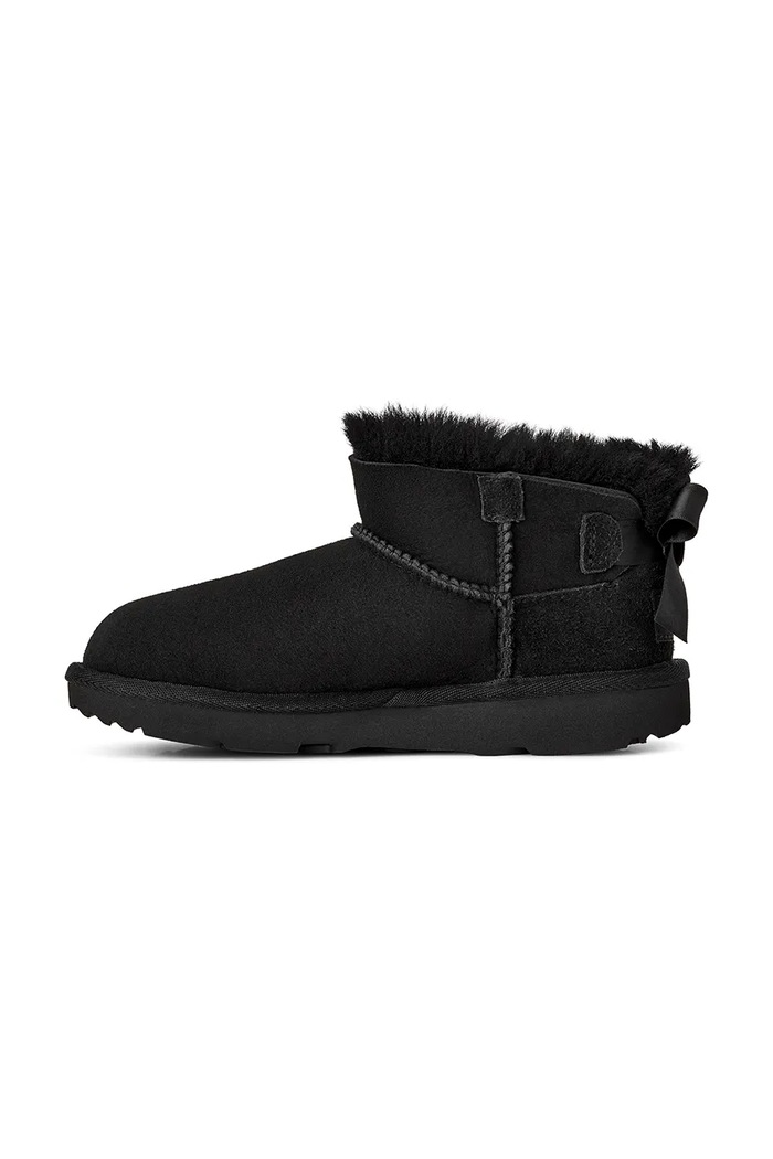 Snehule detské semišové ULTRA MINBAILEY BOW UGG 1185920K čierna