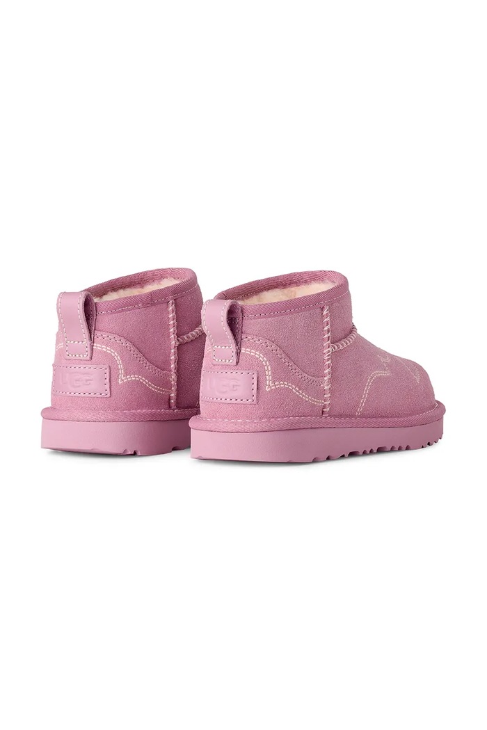 Dievča UGG Snehule detské semišové CLASSIC ULTRA MINWESTERN 1184371K.G ružová